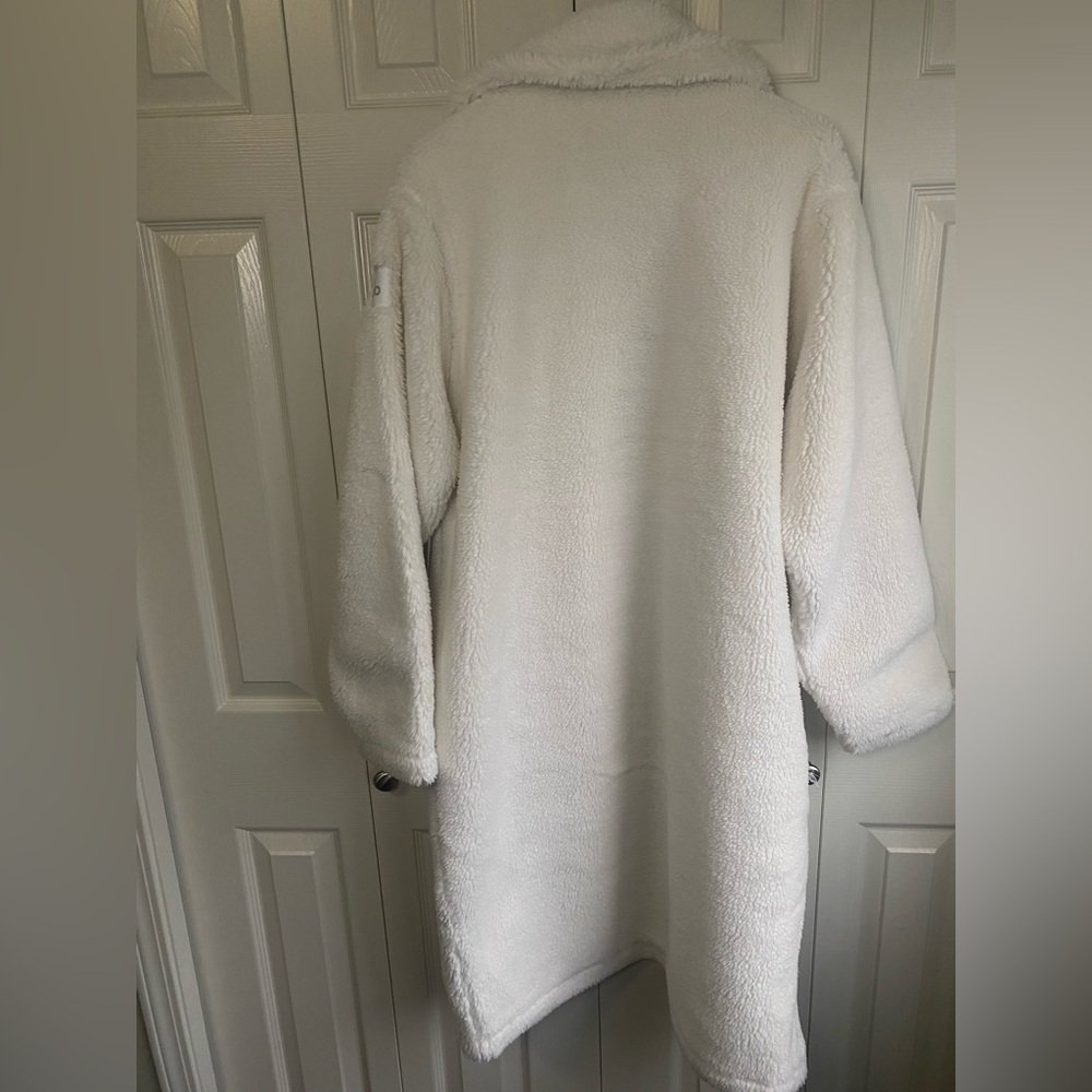 NWT Alo Yoga Oversized Sherpa Trench Teddy Coat - Ivory - Picture 12 of 13